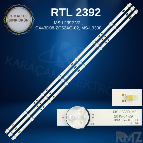 RTL2392T , MS-L2392 V2 ,CX43D08-ZC52AG-02, MS-L3300