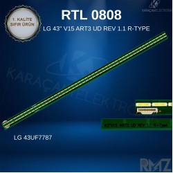 RTL0808T,LG 43'' V15 ART3 UD REV 1.1 R-TYPE , LG 43'' V15 ART3 UD REV 1.1 L-TYPE ,LC430EQE FH M2 ,43UF7787