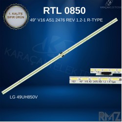 RTL0850T, 49" V16 AS1 2476 REV 1.2-1 R-Type ,  49" V16 AS1 2475 REV 1.2 1 L-Type ,LC490EQH-DJF1