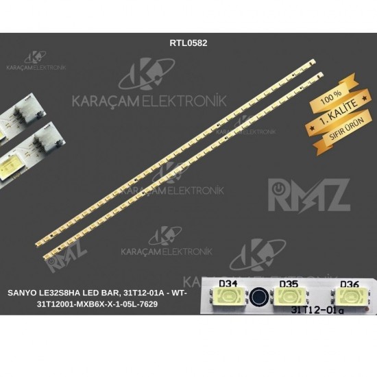 SANYO LE32S8HA LED BAR, 31T12-01A - WT-31T12001-MXB6X-X-1-05L-7629 , LEXTAR 31T12-01A 