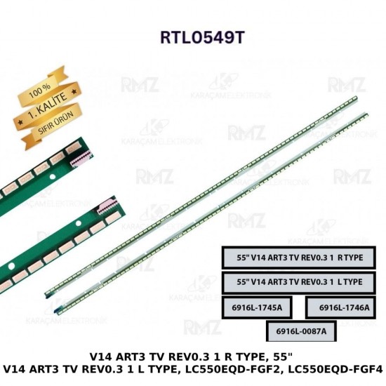 RTL0549T, 55" V14 ART3 TV REV0.3 1  R TYPE,  55" V14 ART3 TV REV0.3 1  L TYPE,  LC550EQD-FGF2, LC550EQD-FGF4