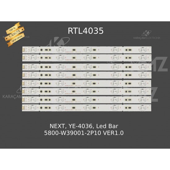 Next YE-4036, Led Bar, SDL400FY(QD0-400)_40E36_B_X2, SDL400FY(QD0-400)_40E36_A_X1, 3.4-3.6V 92-951M G78, V400HJ6-PE1