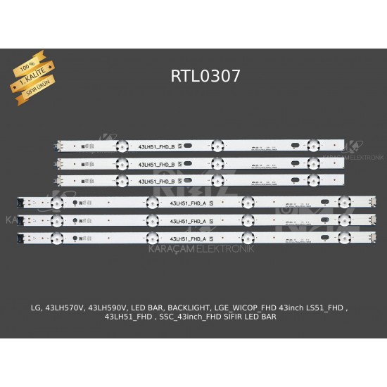 LG 43LH570V, 43LH590V, LED BAR, BACKLIGHT, LGE_WICOP_FHD 43inch LS51_FHD , 43LH51_FHD , SSC_43inch_FHD SIFIR LED BAR
