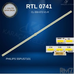 PHILIPS 55PUS7101 LED BAR, LK 10024666-A0, CL-550-072-V1-R, 11800821-A0, CL-550-072-V1-L