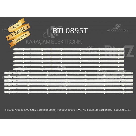 I-6500SY80131-L-V2 Sony Backlight Strips, I-6500SY80131-R-V2, KD-65X750H Backlights, I-6500SY80131